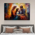 thumbnail image 4 of Abstract Art Modern Decorative Painting A Couple Sitting With Their Daughter Framed Canvas Poster Bedroom Decor Sports Landscape Office Room Decor Gift,Frame-style,08x12inch(20x30cm), 4 of 8