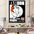 thumbnail image 3 of Designart 'Style Passion Life Fashion Woman IV' Vintage Framed Art Print, 3 of 4