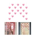 thumbnail image 2 of Necvior Attractive Door Hanging Decoration Pink Heart String Pendant Curtain Partition Door Decor with Hooks Easy for Girls Room, 2 of 20