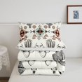 thumbnail image 6 of jejeloiu Retro Aztec Geometric Full Size Comforter Sets Kids,Tribal Bohemian Style Print Bedding Sets,Reversible,3-Piece, 6 of 8