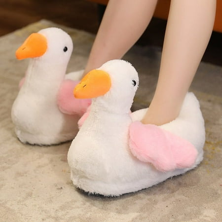 

CoCopeanut Funny Shaking Home Slipper for Family Winter Fuzzy Warm Ladies Fluffy Shoes Slides Cute Cuddle Shocking Ear Female Slippers