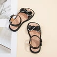 thumbnail image 5 of LNMQLPDBS Toddler Girl Summer Shoes Little Child Soft Bottom Non-Slip Color Block Bow Decoration Sandals Comfort Flat Princess Shoes Girls Sandals Size 12 Dress Shoes for Flower Girl, 5 of 8