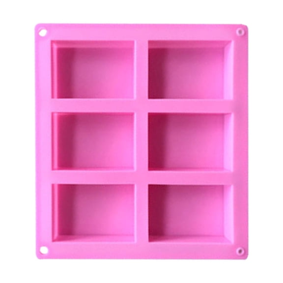IMossad Soap Mold Kit 6-Cavity Rectangle - Food Safe Silicone for Baking/Candles, Non-Stick & Reusable