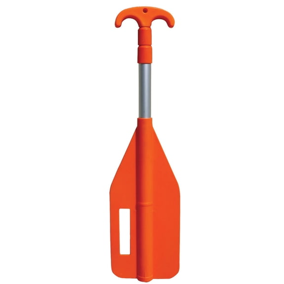 Airhead 24"-72" Telescoping Boat Paddle with Hook, Orange/Silver