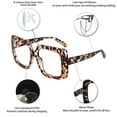 thumbnail image 4 of OCCI CHIARI Womens Reading Glasses 2.50 Reader Glasses 1.0 1.25 1.5 1.75 2.0 2.25 2.5 2.75 3.0 3.5 4.0(Tortoiseshell, 2.50) with Arylic Lens, 4 of 6