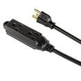 thumbnail image 4 of Hyper Tough 10FT 16AWG 3 Prong Black Indoor 3-Outlet Extension Cord, 4 of 8