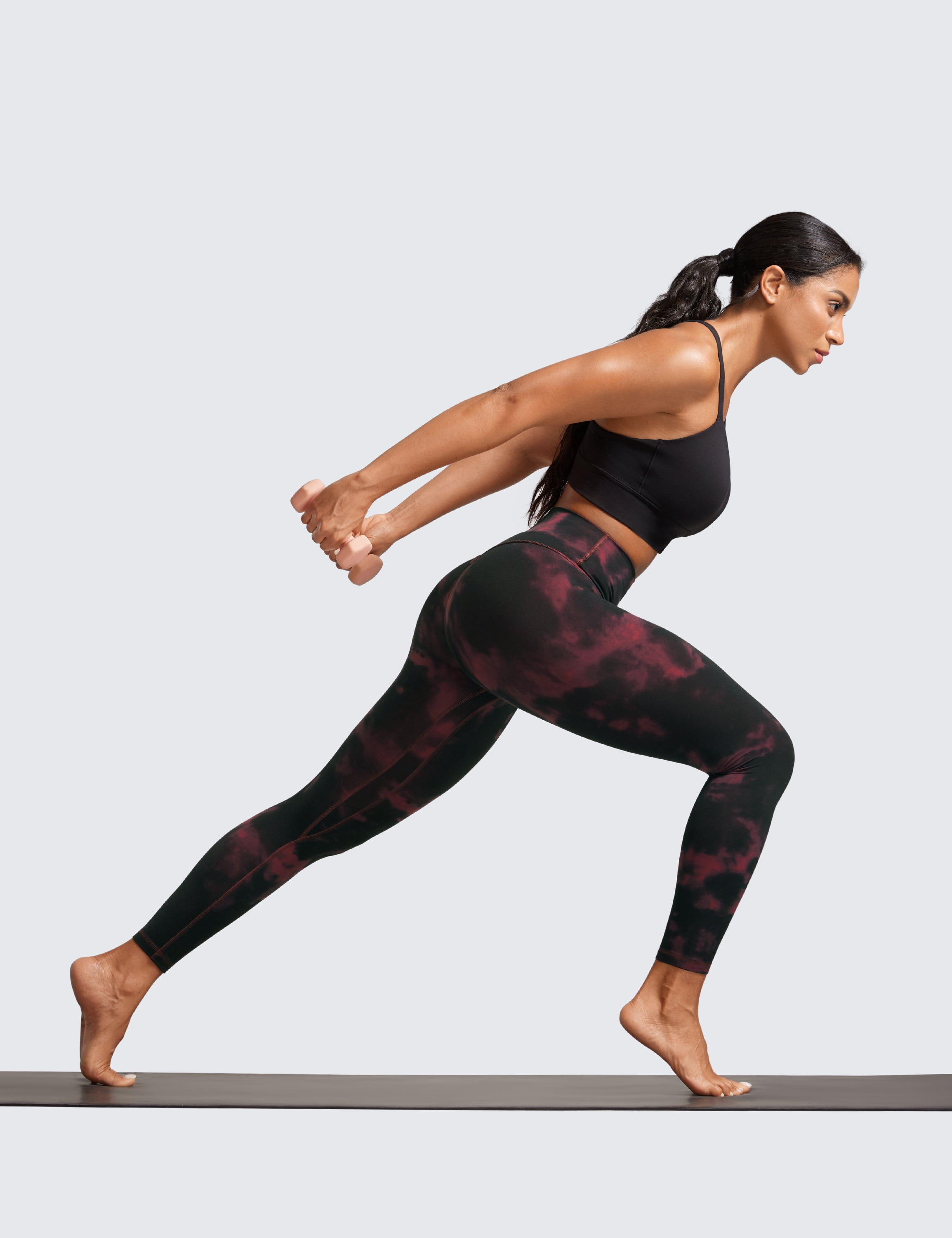 CRZ YOGA Butterlift Workout Leggings 25" High Waisted Pilates Gym Athletic Womens Yoga Pants
