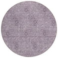 thumbnail image 2 of Addison Rugs Chantille Indoor/Outdoor Transitional Floral Plum Washable Round Rug, 8' x 8', 2 of 6