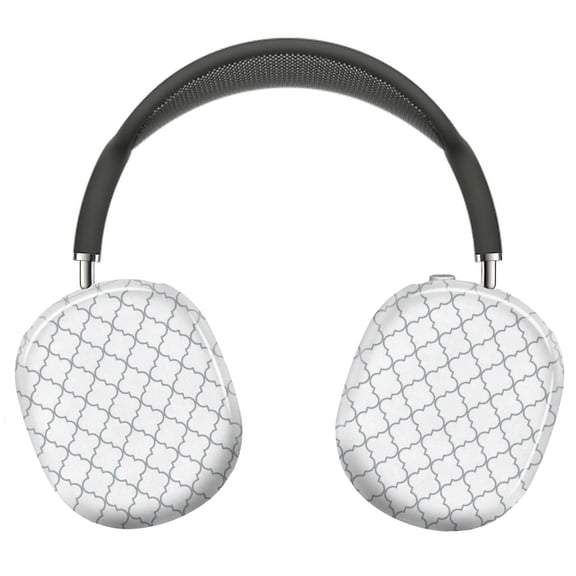 Protective Cover for AirPods Max Gray And White=11 Headphones Aesthetic Print Snap On Cases