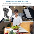 thumbnail image 4 of KONTONTY Light Stand Clip Flash Lamp Holder Adjustable Design ABS Black 1Pack, 4 of 7