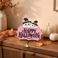 thumbnail image 2 of sruoe Halloween Decorations,Wooden Hanging Sign Cute Ghost Skull Door Hanger Halloween Front Porch Wall Decor, Indoor Outdoor Holiday Ornament with Metal Chain for Entryway Mantel, 2 of 5