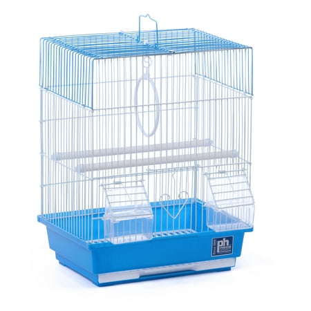 Prevue Pet Products 15" House Style Parakeet Flat Roof Cage