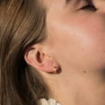 thumbnail image 5 of GDCOIN Cross Earrings 14K Gold Plated Handmade Everyday Jewelry for Women, 5 of 9