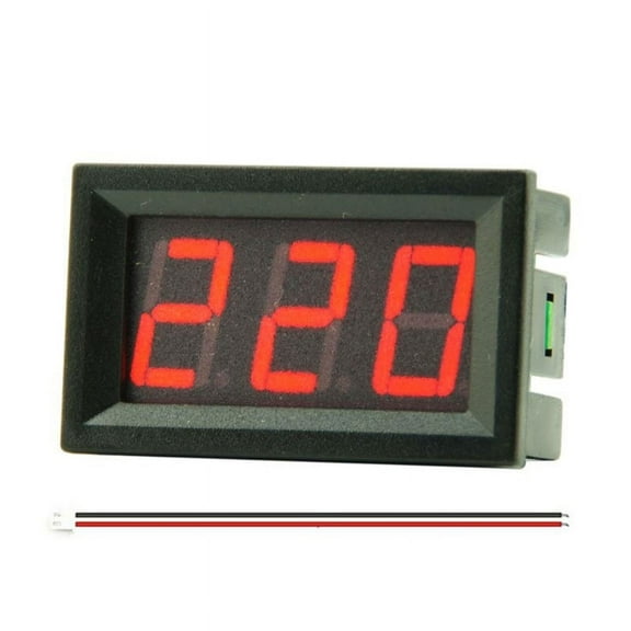 AC 220V 380V Voltage Meter AC 50-500V Voltage Tester Panel LED Display Voltmeter