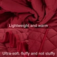 thumbnail image 4 of Ultra Soft Microfiber Down Alternative Toddler Comforter, Lightweight Machine Washable Crib Quilted Blanket, Red, 39" x 47", 4 of 5