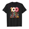 thumbnail image 3 of Hiijoy Girls 100 Days of School Short Sleeve T Shirt Letter Print Casual Kids Tshirt Top, 3 of 3
