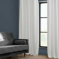 thumbnail image 4 of HPD Half Price Drapes Pillow White Heritage Plush Velvet Room Darkening Curtains for Bedroom & Living Room Curtains (1 Panel), Window Curtains 120 inches long, Rod Pocket Curtains & Drapes, 50W X 120L, 4 of 12