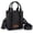 Black, variant on Wrangler Embossed Crossbody Bag for Women Top Handle Fringe Handbags and Western Mini Tote, Khahi