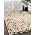thumbnail image 3 of Ahgly Company Machine Washable Indoor Rectangle Abstract Camel Brown Area Rugs, 7' x 9', 3 of 7