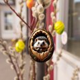 thumbnail image 4 of Hedgehog in Nest Hanging Ornament, Christmas/Easter/Halloween/Daily Tree Decoration, Flat Owl Gifts for Grandparents, Parents, Kids, Neighbors, Friends Owl Ornaments for Christmas Tree, 4 of 4