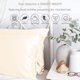 thumbnail image 2 of Funda de almohada satinada 100% microfibra Sailing gris dorado 76x51 cm, 2 of 5