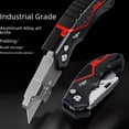 thumbnail image 1 of AiRuiZi Heavy-Duty Folding Utility Knife with 54 Blades – Portable, Durable & Multi-Functional Cutting Tool for Home, Office & Outdoor Use – Secure Grip, Compact Design for Easy Storage and Safe, 1 of 5