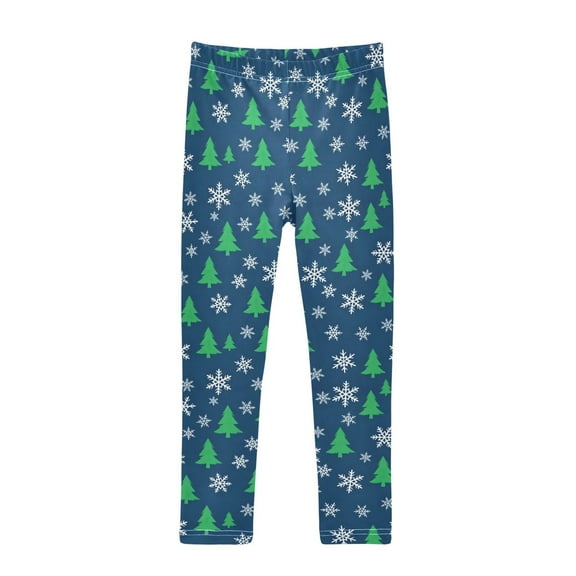 joogoo Girls' Leggings Christmas Trees Yoga Pants 6T