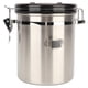 thumbnail image 5 of Recipiente hermético de acero inoxidable para granos de café, recipiente para almacenar alimentos de cocina con válvula de liberación y pala de 1,2 l., 5 of 14