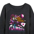thumbnail image 3 of Marvel X-Men - Gambit Space - Women's French Terry Pullover Long Sleeve Shirt, 3 of 5