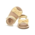thumbnail image 4 of Seyurigaoka Summer Newborn Anti-slip Sandals, Baby Girls Soft Sole Dot Print Bow First Walking Shoes, 4 of 8