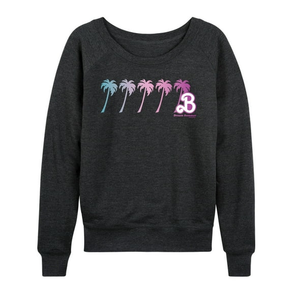Barbie - Dream Summer Palm Trees - Women's Lightweight French Terry Long Sleeve Shirt