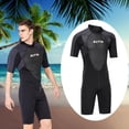 thumbnail image 3 of Traje de buceo de manga corta de neopreno de 3 mm, cremallera trasera, traje de neopreno de buceo, traje húmedo, traje de baño de surf para hombres, t S Macarena trajes de neopreno para hombre, 3 of 8