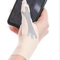 thumbnail image 4 of Thumb Wrist Brace Support,Elastic Wrist Compression Wrap Thin Breathable Elastic Joint Stabilizing Wrist Guard,Thumb Sleeve for Pain Relief,Thin Wrist Splint Strap Liner for Sports,Workout(Left Hand), 4 of 9