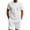 White, variant on Cmfcve Men's Summer Short Sets Waffle Breathable Top Sets Round Neck Short Sleeve Gym Sets with Pocket