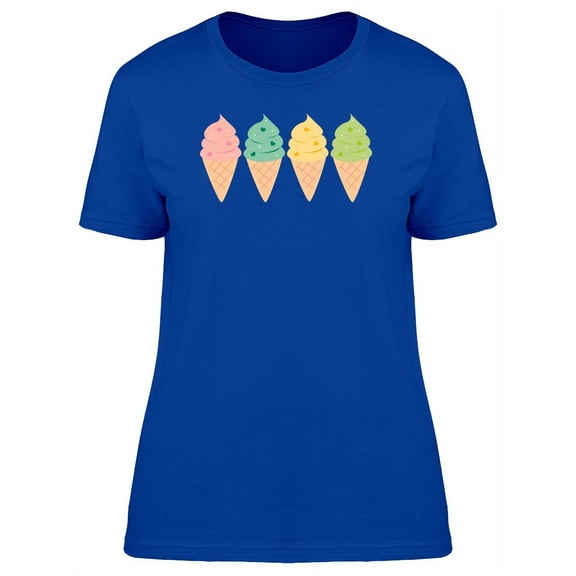 Four Ice Creams T-Shirt Women -Image by Shutterstock, Female Small
