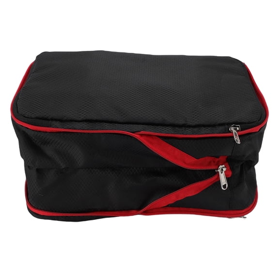Xirurus Compression Packing Cube, 9L Waterproof Nylon Bag with Zipper for Travel, Lightweight Clothes Organizer Black