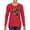 Red, variant on Dean Russo The Only Person Dog Lover Womens Graphic Long Sleeve T-Shirt, Heather Grey, XX-Large