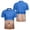 Blue, variant on OIOLOYJM Mens Golf Shirts 3D Print Novelty Performance Short Sleeve Mesh Casual Quick Dry Lightweight Polo Shirts Trendy Cute Cuteout Collared Tops Navy 4XL