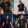 thumbnail image 3 of Greenyef Graphics I Paused My Game to Be Here Gamer Gift Funny Tee Men's T-Shirt Style-37 (Black & Military Green, Medium), 3 of 6