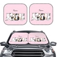 thumbnail image 6 of Lsque Cute Cats 2 PCS Windshield Sun Shade | CarFoldable Window Covers | Car Accessories Reflect UV for Universal Cars SUV Truck | Medium, 6 of 7
