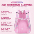 thumbnail image 4 of BUTIED Cute Butterfly Backpacks Wide Clamshell Opening Bookbag with Reflective Strips & Multiple Pockets, Waterproof Durable Daypack, 4 of 7