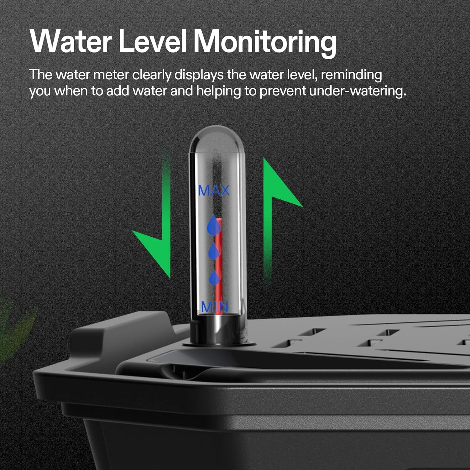 VIVOSUN 4-Pack FlexFeed Self-Watering Irrigation Pot, Auto-Irrigation Fabric Pot Base with Water Meter & Maintenance Window, for Use Indoors/Outdoors in Grow Tents, Greenhouses, & Gardens