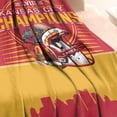 thumbnail image 4 of Kansas Red City Blanket Gifts 50x60 inches Soft Lightweight Flannel Champions Throw Blanket for Men Women Classic Football Team Color Blankets for Sofa Bed Bedroom Living Room, 4 of 5
