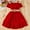 Red, variant on uublik Junior Dresses for Toddler Girls Size 3T-10 Sleeveless Loose Flowy Tiered Casual Holiday Dresses Red