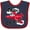 Navy and Red, variant on Inktastic Daddys Co-pilot for Fathers Day Boys or Girls Baby Bib