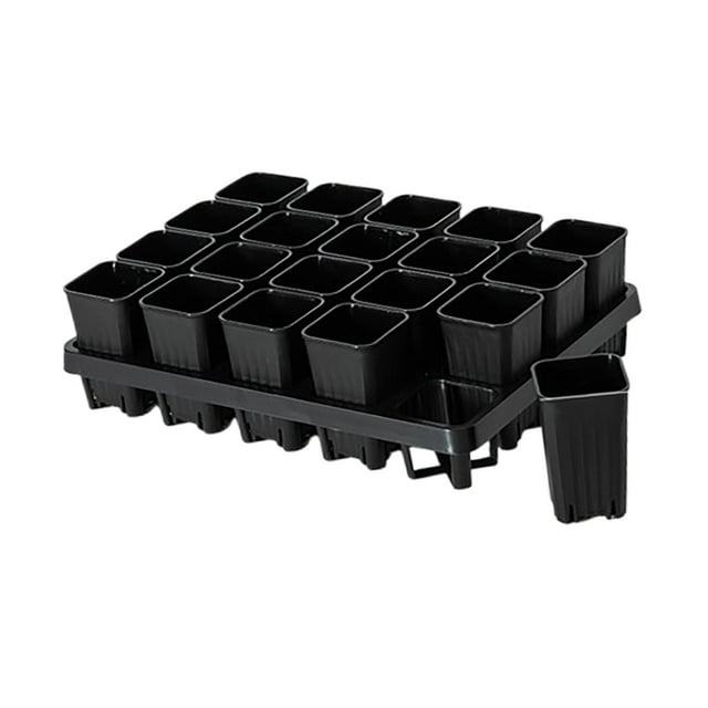 S SERENABLE Planter Box Reusable Vegetable Planting Box Seedling Pot for Balcony Kitchen 20 Grid
