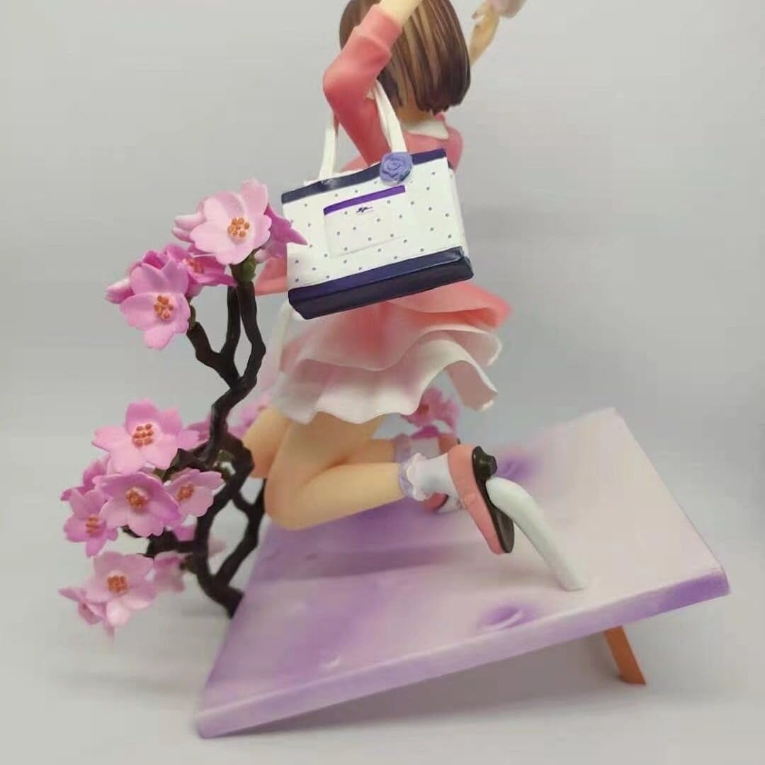 Megumi Kato Figure Kneeling Peach Blossom Megumi Kato Anime Figures 23cm/9.1inch PVC Character Model Decoration Craft Gift
