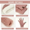 thumbnail image 4 of Womens Winter Beanie Hat Scarf Gloves Set, Winter Knit Touch Screen Gloves Long Scarf Skull Caps Fleece Lined Winter Gift, 4 of 6
