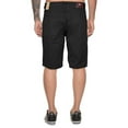 thumbnail image 2 of Marx & Dutch Men's Moto Biker Quilted Slim Fit Cotton Stretch Twill Shorts (Black,30), 2 of 2