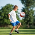 thumbnail image 3 of Eigraketly Balón de fútbol cosido a máquina para un rendimiento impermeable y a prueba de explosiones Fútbol cómodo Deportes y aire libre Rojo, 3 of 6